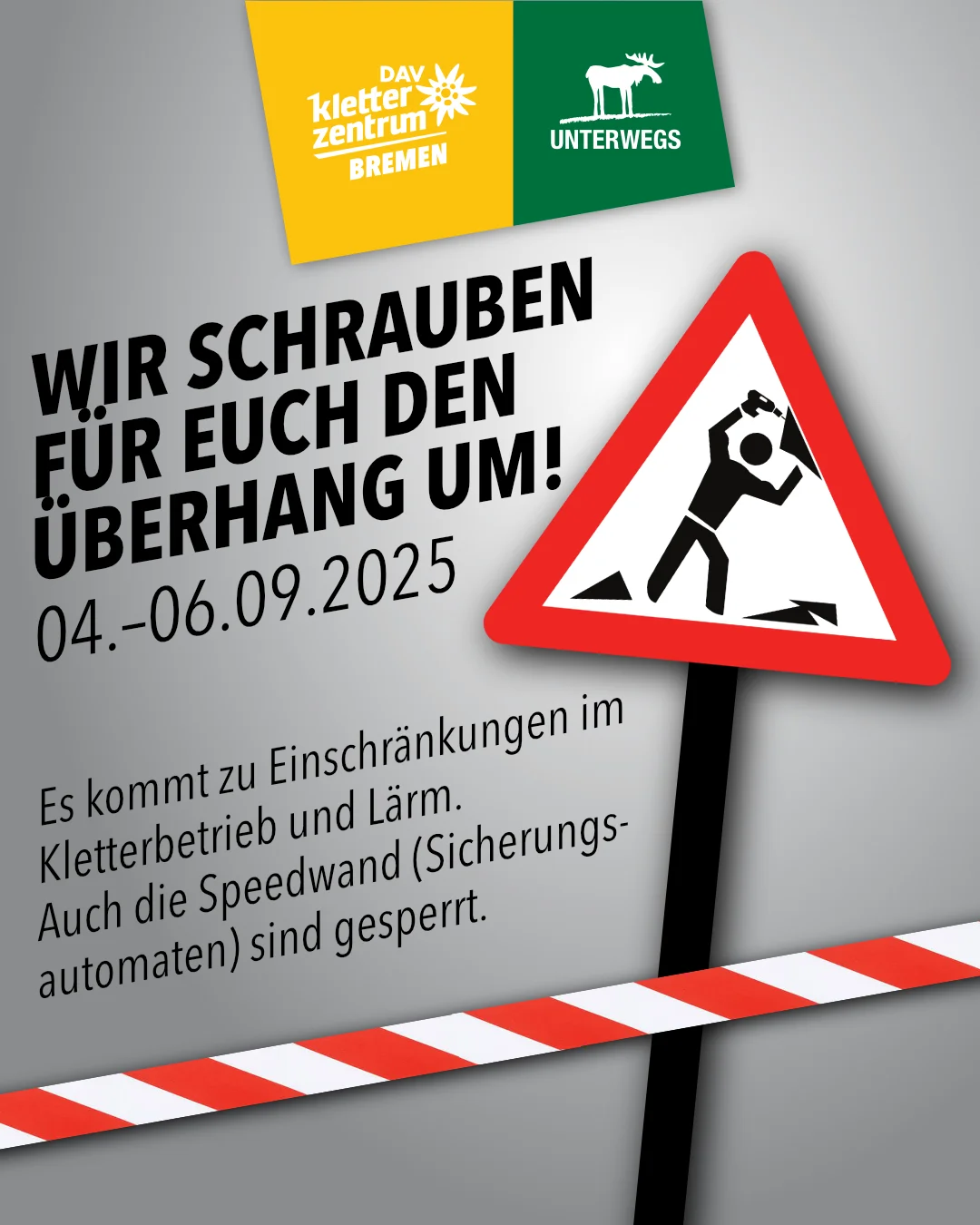 Umschraubaktion im Kletterzentrum | © KLZ Bremen