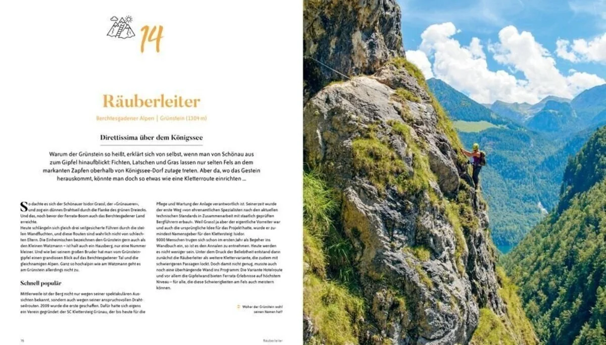 Preview: Buchcover: Die ultimativen Klettersteige in den Alpen, Folkert Lenz, Bruckmann Verlag | © BRUCKMANN