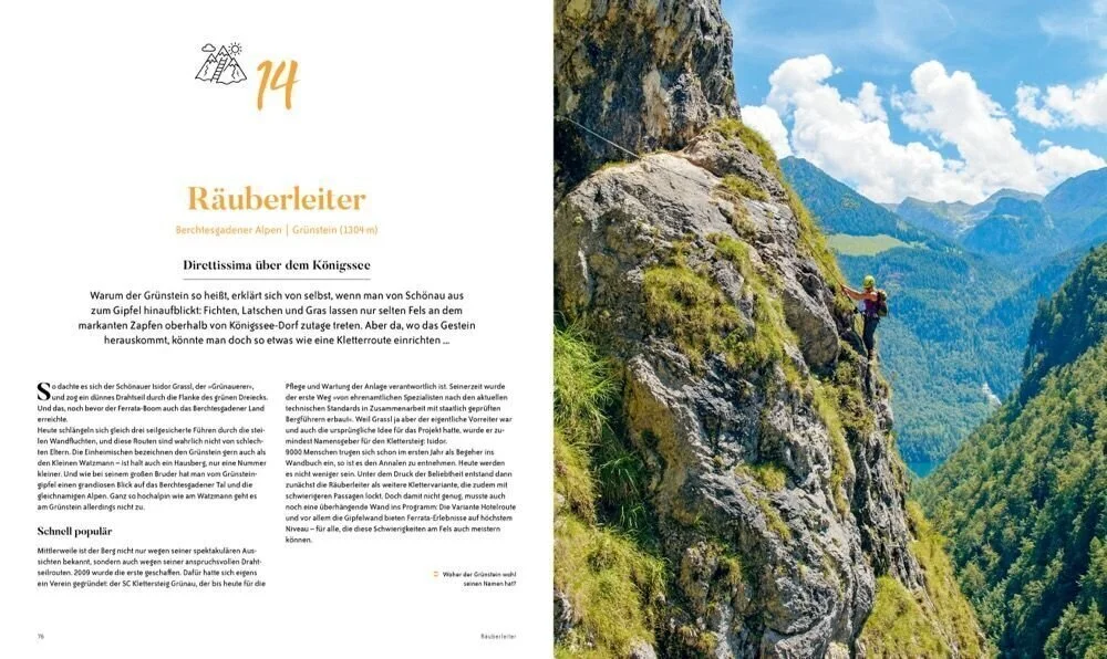 Preview: Buchcover: Die ultimativen Klettersteige in den Alpen, Folkert Lenz, Bruckmann Verlag | © BRUCKMANN