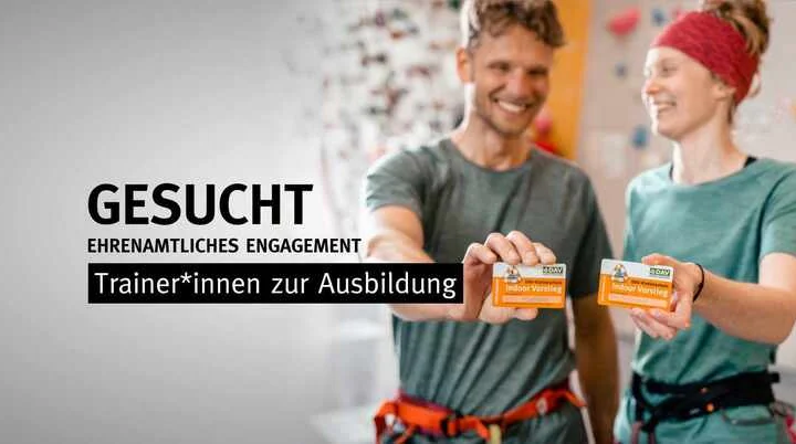 Die DAV Sektion Bremen sucht Vereinsmitglieder, die sich zum*r „Kletterbetreuer*in - Basislehrgang Sportklettern“ ausbilden lassen. | © DAV Bremen