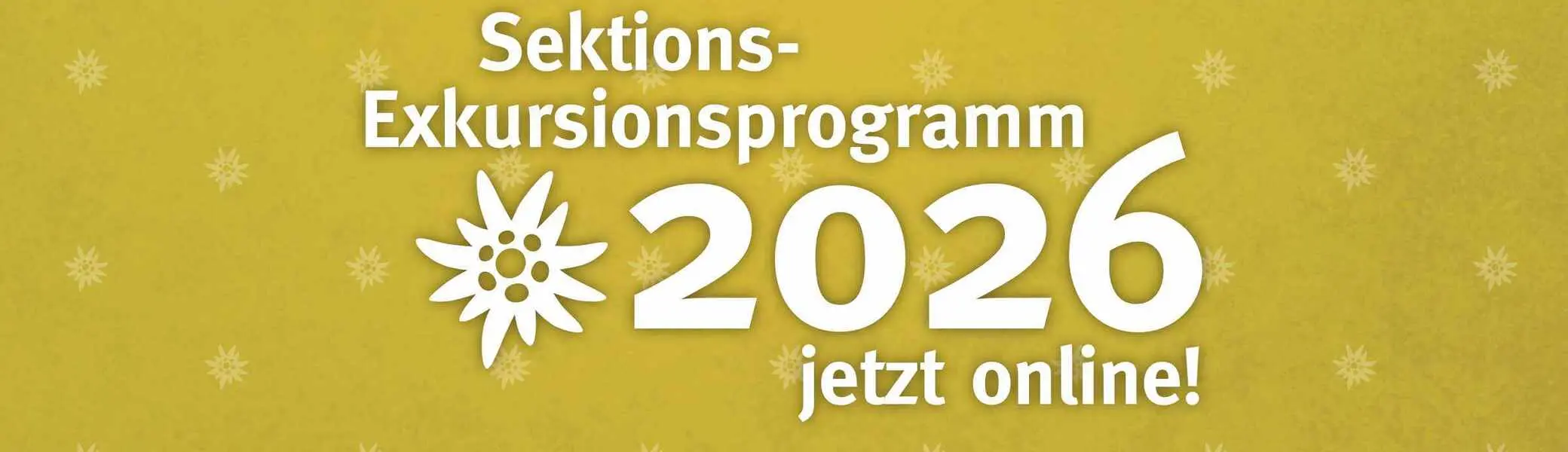 Ankündigung Sektions-Exkursionsprogramm 2026 | © DAV Bremen