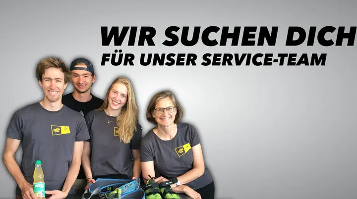 Servicekräfte des Kletterzentrum Bremen posieren an der Theke | © DAV Bremen