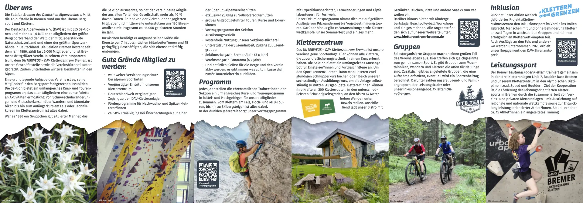 Sektions-Flyer Seite 2 | © DAV Bremen
