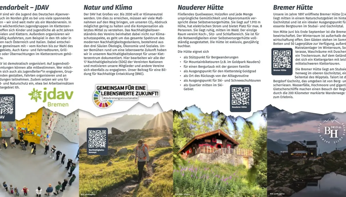 Sektions-Flyer Seite 1 | © DAV Bremen