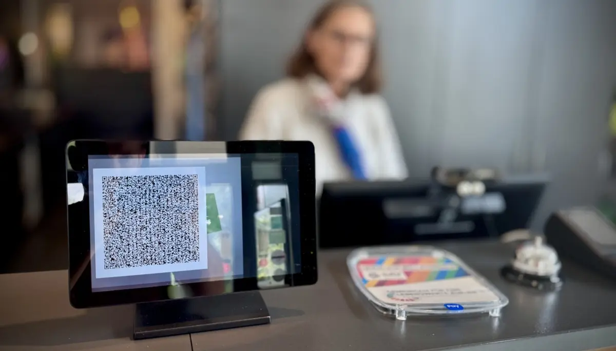 Foto QR-Code auf Kundendisplay: Digitaler Kassenbon | © DAV Bremen