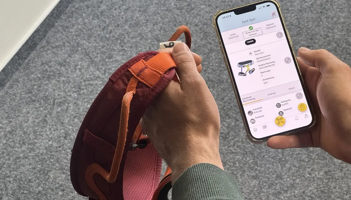 Gurt erkennung mittel RFID-Chip und Handy-App | © DAV Bremen