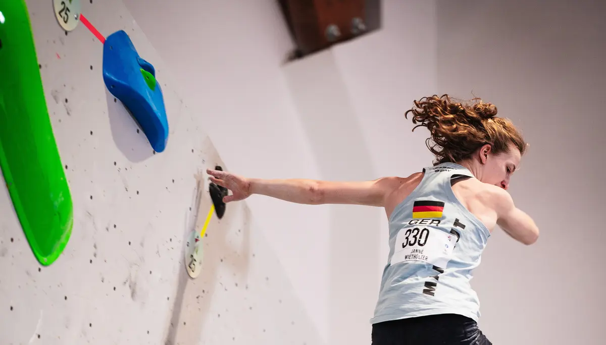 Janne Wiethölter bei der Boulder-EM in Sukoró | © World Climbing Europe