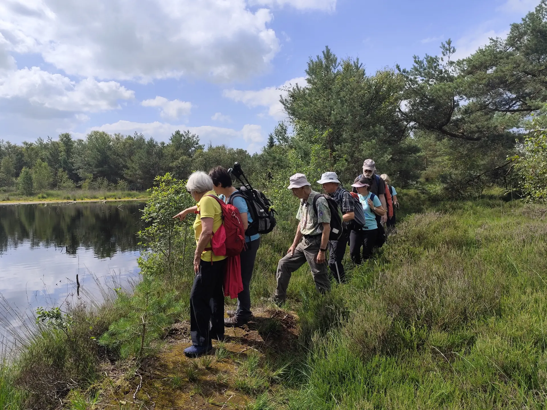 Wandergruppe Delmenhorst im Hamberger Moor | © DAV Bremen