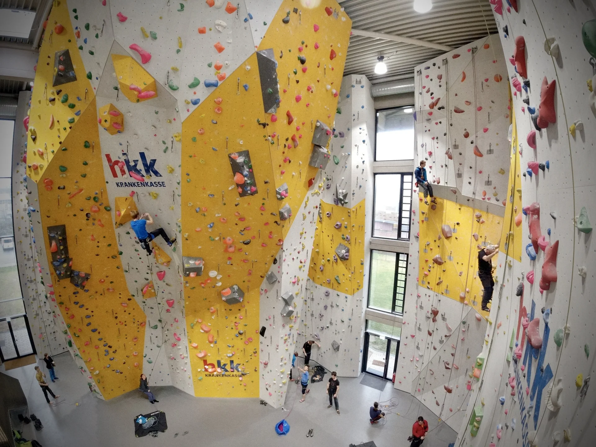 Aufnahme der Indoor-Kletterwände | © DAV Bremen