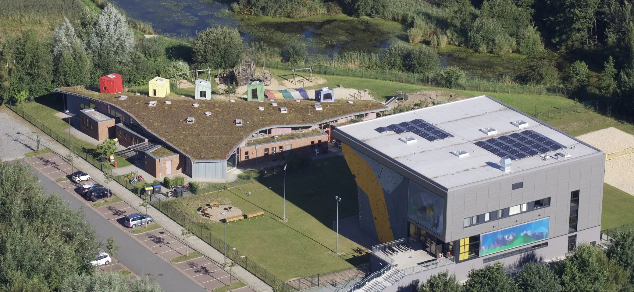 Luftaufnahme:  UNTERWEGS – DAV Kletterzentrum Bremen | © DAV Bremen