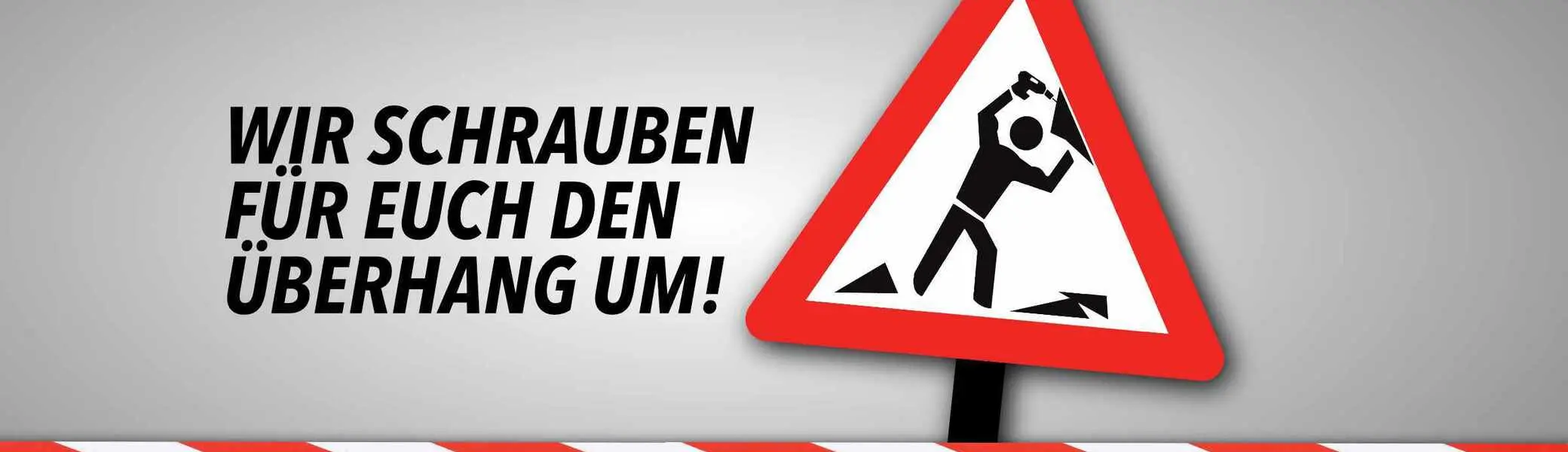 Grafik um auf eine bevorstehende Umschraubaktion und damit verbundenen Einschränkungen aufmerksam zu machen | © DAV Bremen