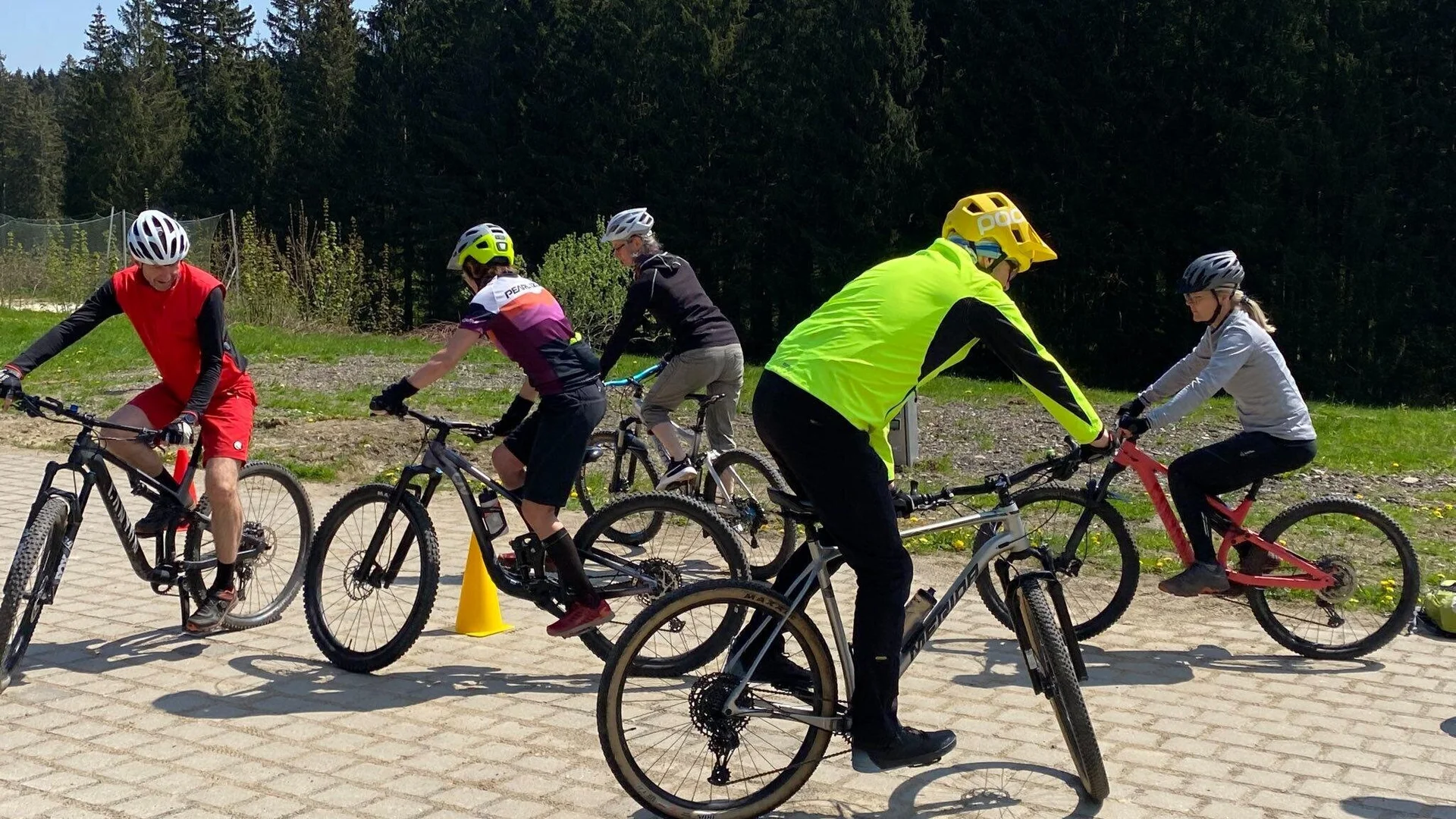 Mountainbiker im Training | © DAV Bremen