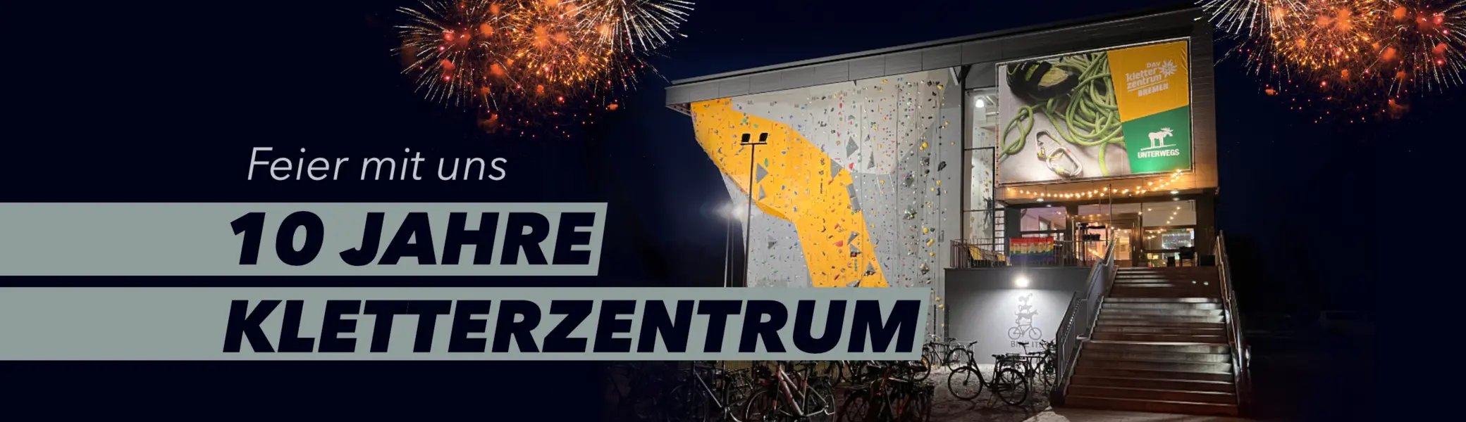 Bildmontage: Feier mit uns, 10 Jahre Kletterzentrum | © DAV Bremen
