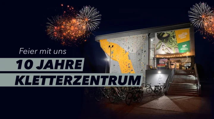 Bildmontage: Feier mit uns, 10 Jahre Kletterzentrum | © DAV Bremen