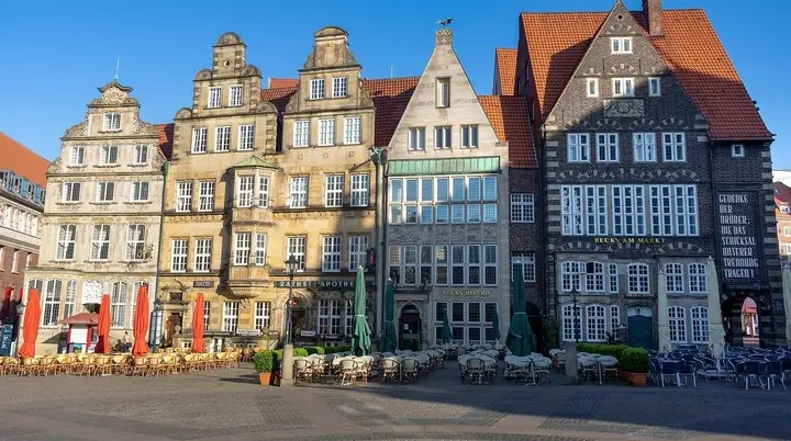 5 alte Gebäude auf dem Bremer Marktplatz | © Pixabay