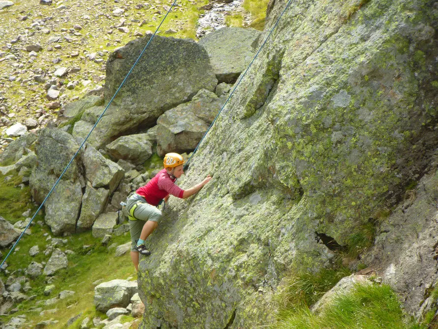 Klettern im Klettergarten der Bremer Hütte | © DAV Bremen