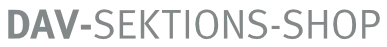 Schriftzug DAV-Sektions-Shop | © DAV